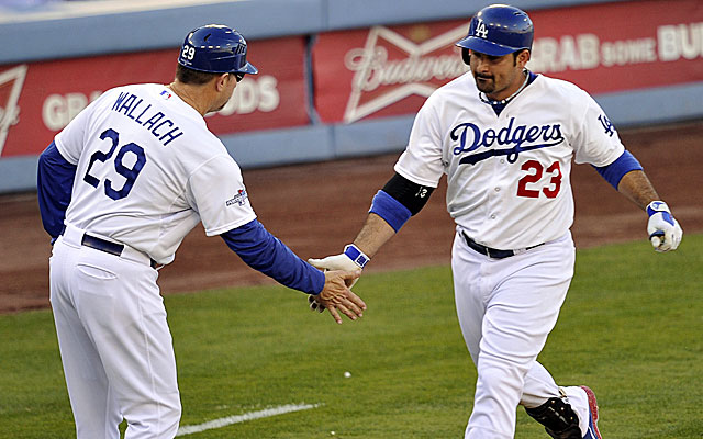 Dodgers third-base coach Tim Wallach is a candidate for vacant managerial jobs in Detroit and Seattle. (USATSI)