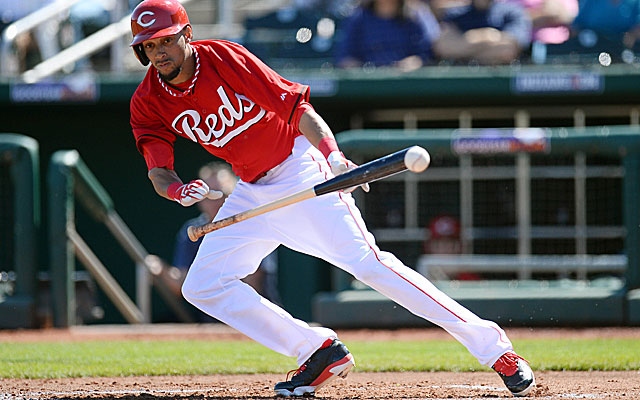 Billy Hamilton puts down a bunt, and then he's off to the races. (USATSI)