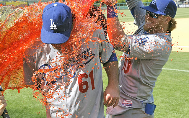 Josh Beckett earned a Gatorade shower with his first career no-hitter Sunday in Philly. (USATSI)