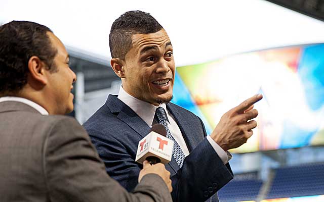 Giancarlo Stanton has become the face of the Marlins franchise. (Getty)