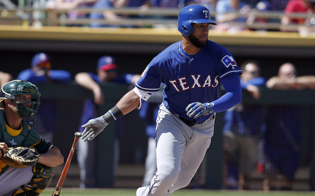 Nomar Mazara is good at hitting the baseball.