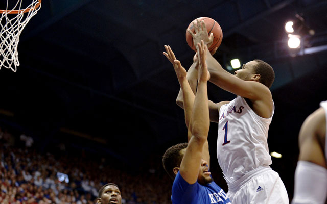 Kansas' Wayne Selden had seven of his career-high 33 points in OT vs. Kentucky. (USATSI)