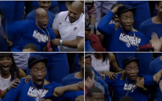 Wayne Selden's uncle was pumped up to say the least. (USATSI)