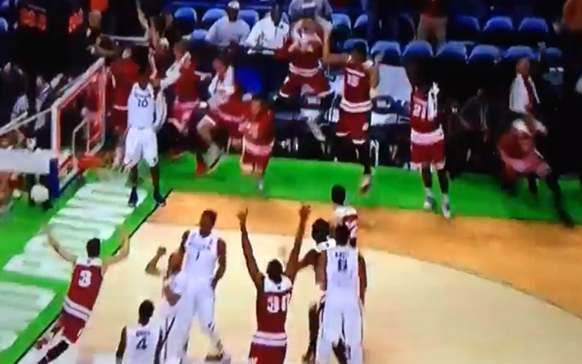Wisconsin celebrates Bronson Koenig's game-winning shot. (TNT)