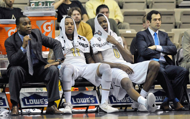 Yann Hufnagel,far right, is joining Eric Musselman’s staff at Nevada. (USATSI)