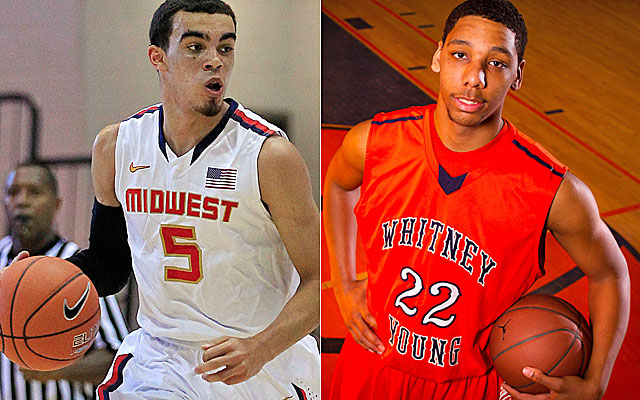 Coveted recruits Tyus Jones and Jahlil Okafor plan on signing with the same school. (USATSI)