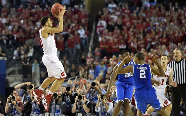 Traevon Jackson's jumper rims out at the buzzer and the Badgers suffer a heart-breaking defeat. (USATSI)