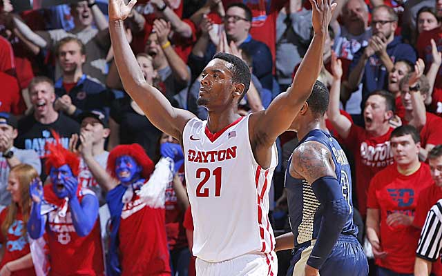 Dyshawn Pierre fires up the masses during a win over Georgia Tech. (Getty Images)