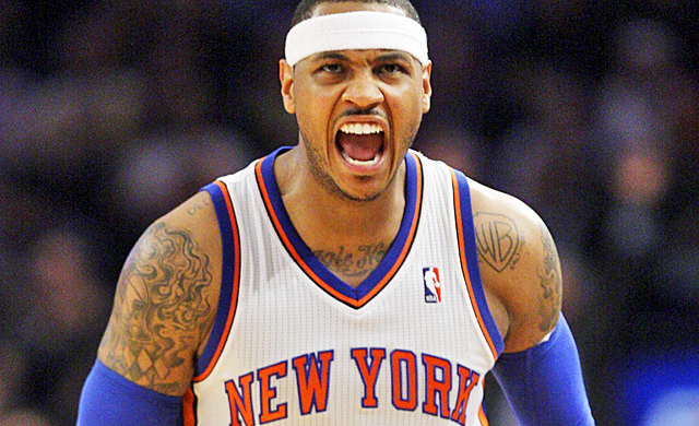 Carmelo Anthony was 'angry' about last year's Knicks.  (USATSI)