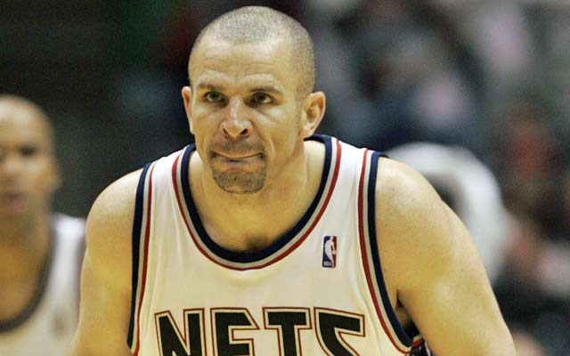 Jason Kidd of the New Jersey Nets during Game Three of the NBA