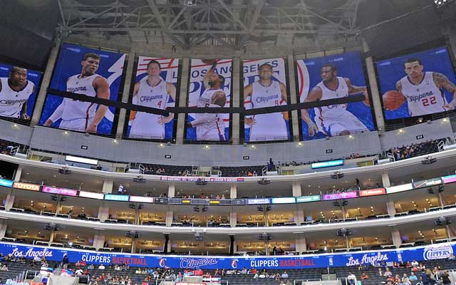 Doc Rivers set the tone by covering up the Lakers' banners at Staples Center. (USATSI)