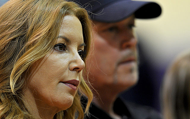 Jeanie and Jim Buss haven't seen eye to eye in Los Angeles. (USATSI)