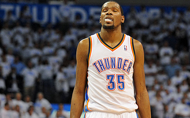 Kevin Durant was mysteriously absent for Oklahoma City down the stretch. (USATSI)