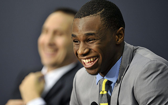 An NBA rule regarding draft pick Andrew Wiggins leaves wiggle room for a Love deal.  (USATSI)