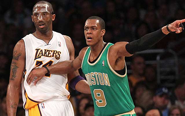 Rajon Rondo may be the top free-agent target of the Lakers next offseason.  (Getty)