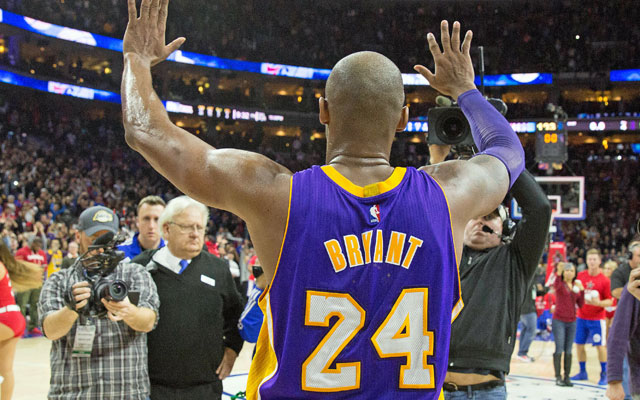 Kobe Bryant plays his last NBA game in his hometown of Philadelphia. (USATSI)