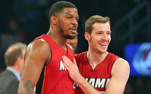 Goran Dragic and Joe Johnson are big reasons why Miami is doing just fine without Chris Bosh. (USATSI)