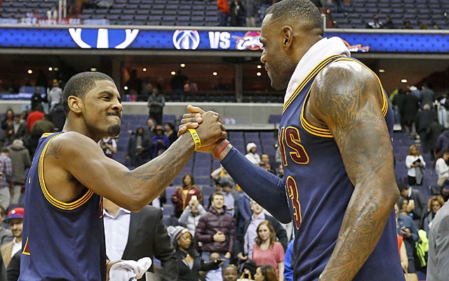 The Cavaliers need more moments like these between LeBron and Kyrie Irving. (USATSI)