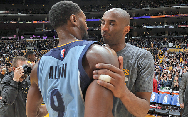 Allen after playing his final game against Bryant: 'I told him I'm gonna miss him.' (Getty Images)