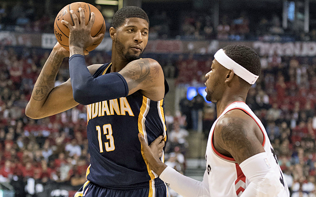 Paul George and the Pacers have not made things very easy for the Raptors. (USATSI)