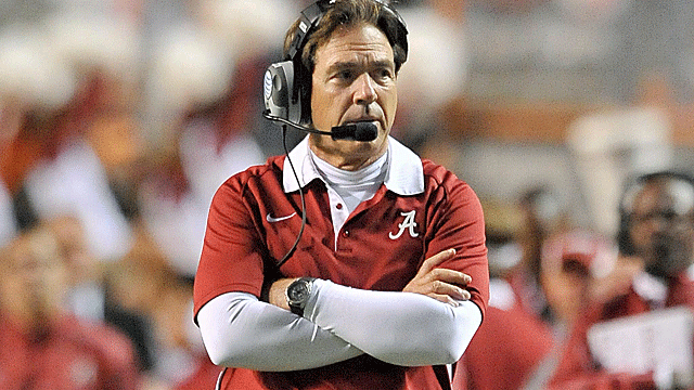 Nick Saban he has 'more important things to do' than worry about Bob Stoops' comments. (USATSI)