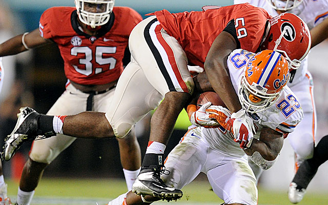 Georgia LB Jordan Jenkins takes over the Jarvis Jones role. (USATSI)