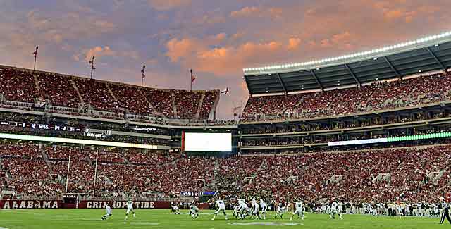 It costs a lot to park at Bryant-Denny Stadium, let alone pay to get in. (USATSI)