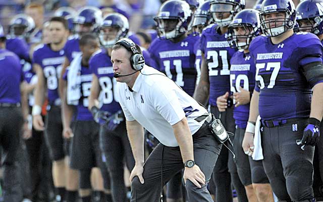 Northwestern coach Pat Fitzgerald does not believe his players are employees.  (USATSI)