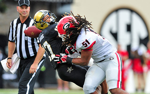 Georgia's Ramik Wilson was able to stay in the game after a replay review overturned his ejection. (USATSI)