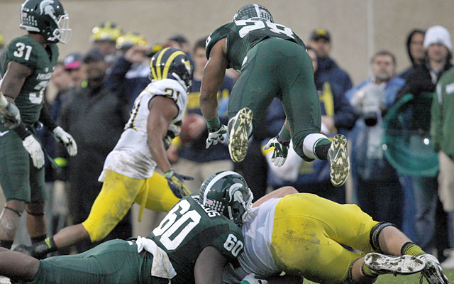 Michigan State stifles Michigan, which converts just 2 of 14 third-down conversions Saturday. (USATSI)