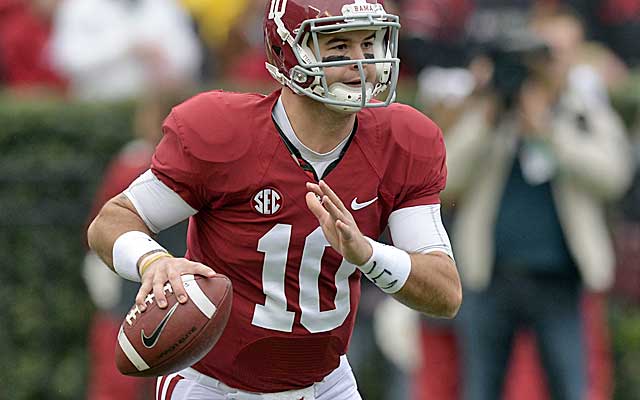 AJ McCarron has as many national title rings as he does losses as Alabama's starter.  (USATSI)