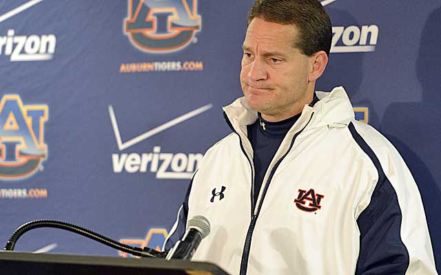 Auburn opted to cut Gene Chizik lose after a lost 2012 season that ended with a 49-0 pasting in the Iron Bowl.  (USATSI)