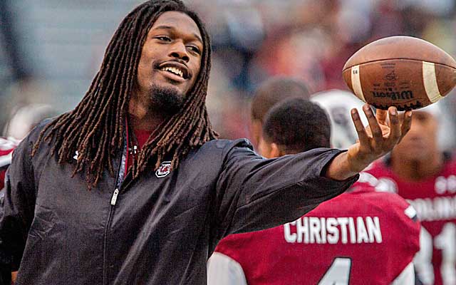 Jadeveon Clowney has been caught speeding for the second time in a month. (USATSI)