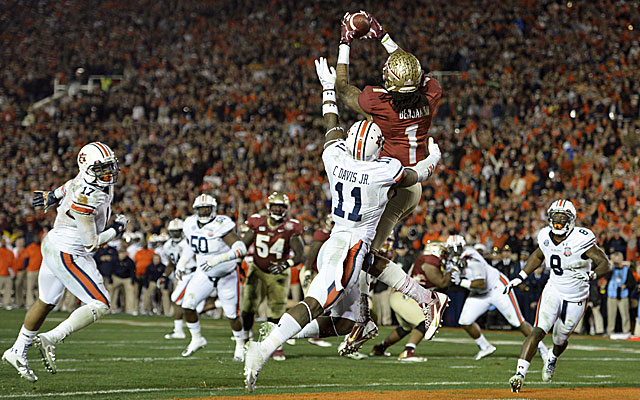 Kelvin Benjamin's TD catch ended Auburn's dream season and the SEC's BCS streak. (USATSI)