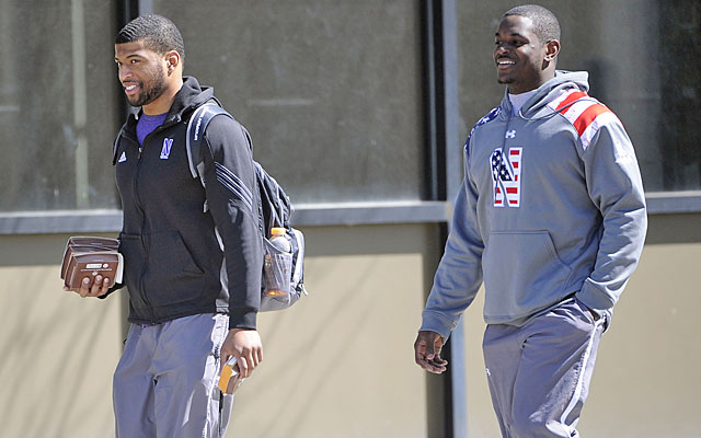Chi Chi Ariguzo and Traveon Henry joined their Northwestern teammates for the unionization vote. (USATSI)