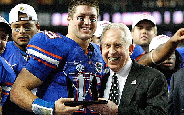 Mike Slive is a big reason why the SEC is now a national brand. (Getty)