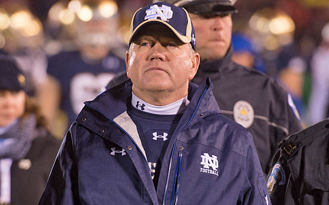 Brian Kelly has his drawbacks, like most coach candidates, but Florida should consider him. (USATSI)