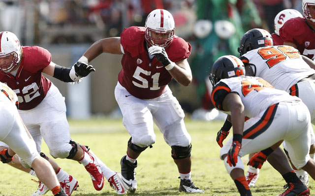 Joshua Garnett opened plenty of holes at Stanford. (USATSI)