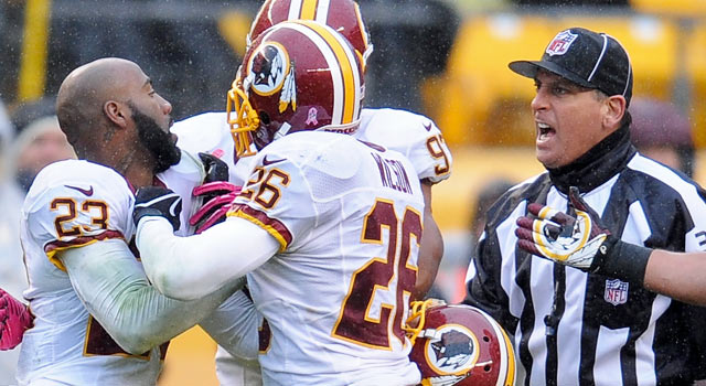 Redskins CB Hall avoids suspension after ref confrontation