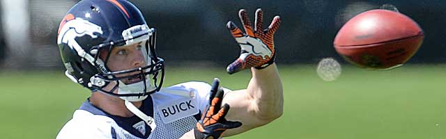 Wes Welker gives Peyton Manning -- reportedly back with a stronger arm -- another weapon. (USATSI)