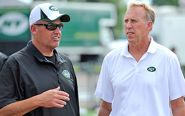 Rex Ryan and new GM John Izdik will make the call between Geno Smith or Mark Sanchez. (USATSI)