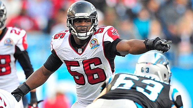 Young linebacker Sean Weatherspoon is the clear leader of the Falcons defense. (USATSI)