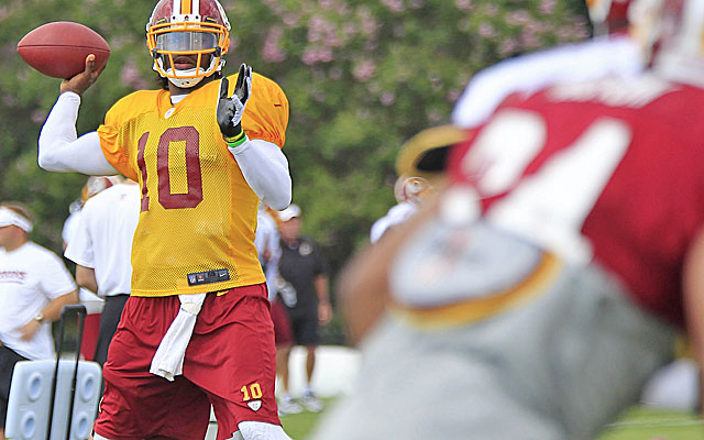 Robert Griffin III looks like he'll be ready for the Redskins opener. (USATSI)