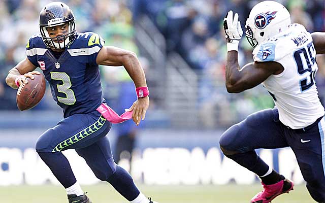 Wilson uses his legs and athleticism to make plays, but he's not great in the pocket. (USATSI)