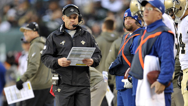 Sean Payton's bag of tricks failed him Sunday at a key time. (USATSI)