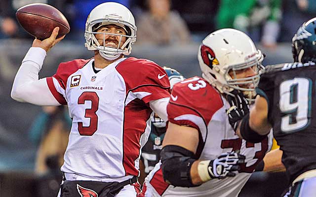 The Cardinals can't overcome Carson Palmer's three turnovers against the Eagles.  (USATSI)