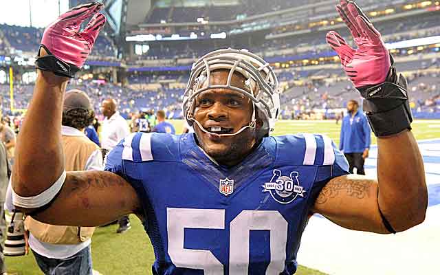 Jerrell Freeman has gone from playing in the CFL to being a leader on the Colts defense.  (USATSI)