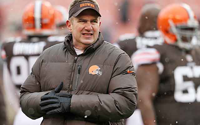 Rob Chudzinski is out in the cold after less than a year in Cleveland.  (USATSI)