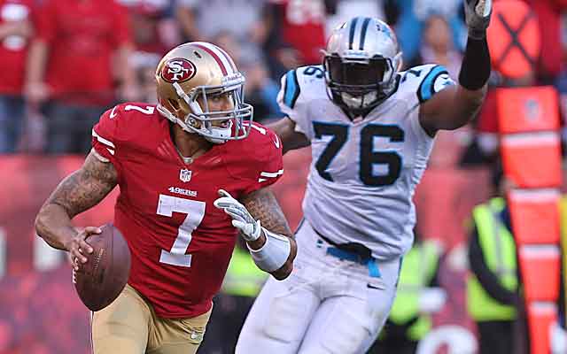 The Panthers sacked Colin Kaepernick five times in a Week 10 win.   (USATSI)