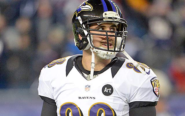 Dennis Pitta wants to be paid like a WR, not a TE.  (USATSI)